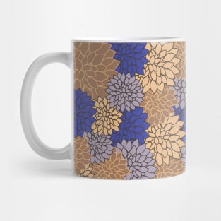 Blue Floral Pattern Mug